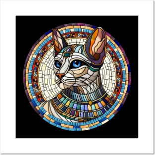 Egyptian Cat -Mosaic Art Posters and Art